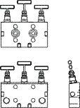 Duplex Stainless Steel Coplanar - Direct Mounting Three Valve Manifold valves 