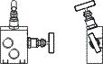 Duplex Stainless Steel Straight Type - Remote Mouting- Coplanar-RH - Two Valve Manifolds